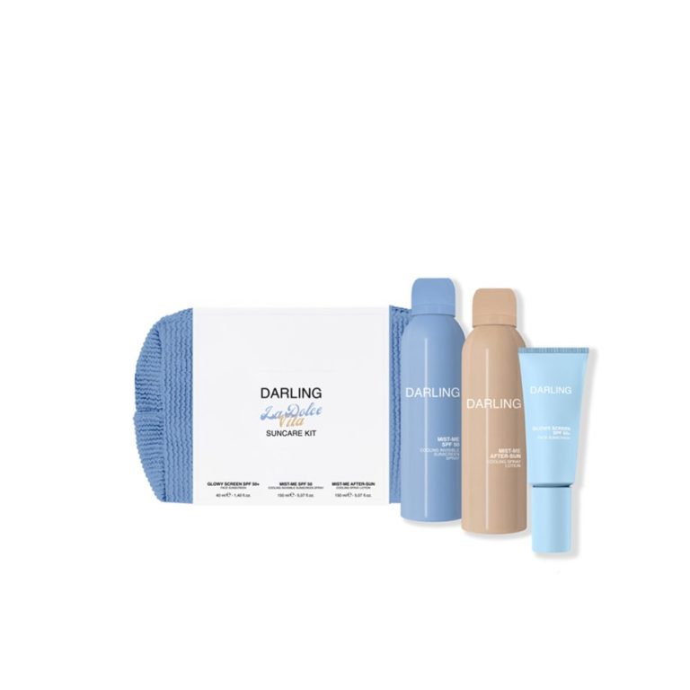 La Dolce Vita Suncare Kit de Darling: rutina solar completa con SPF 50 para rostro y cuerpo que protege, hidrata y repara la piel