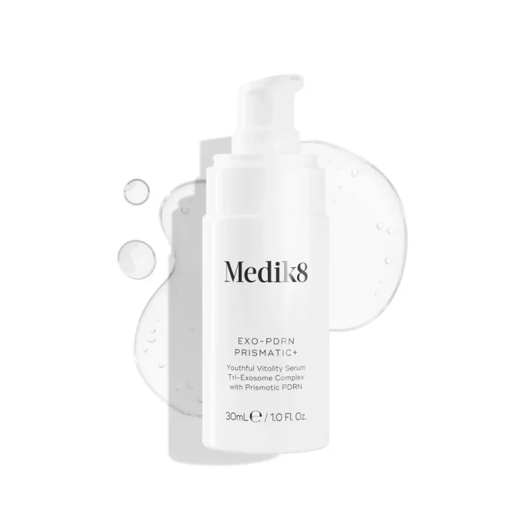 EXO-PDRN PRISMATIC+ de Medik8: sérum con PDRN Prismático, exosomas y GF MiniProtein™ que mejora luminosidad, textura y vitalidad de la piel.