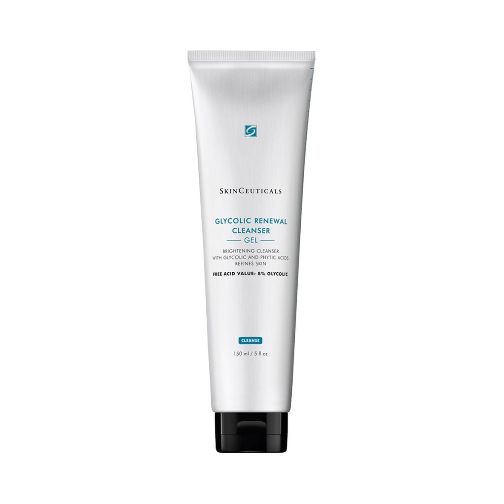 Gel limpiador exfoliante con un 8% de ácido glicólico que elimina impurezas y maquillaje y ayuda a mejorar la textura y luminosidad facial.